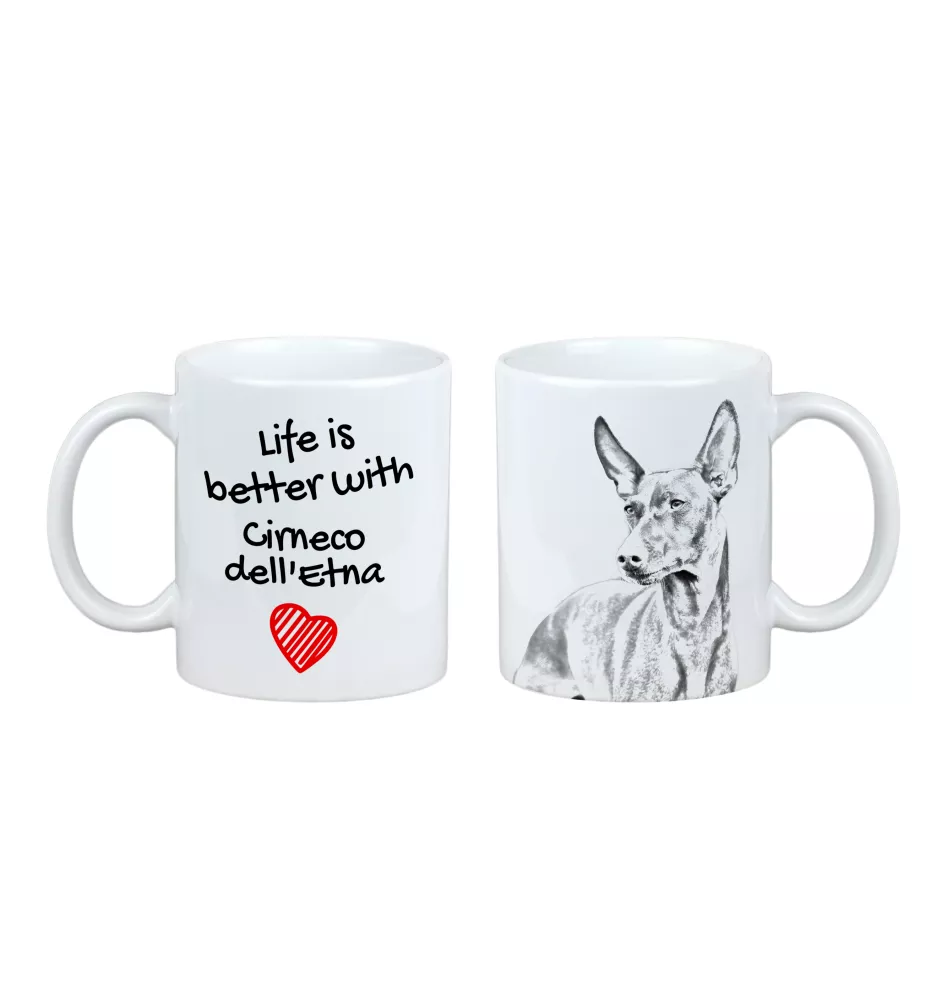 Cirneco dell'Etna - Tasse mit Hund, Tasse mit Bild, personalisiertes Geschenk der Marke Art-Dog