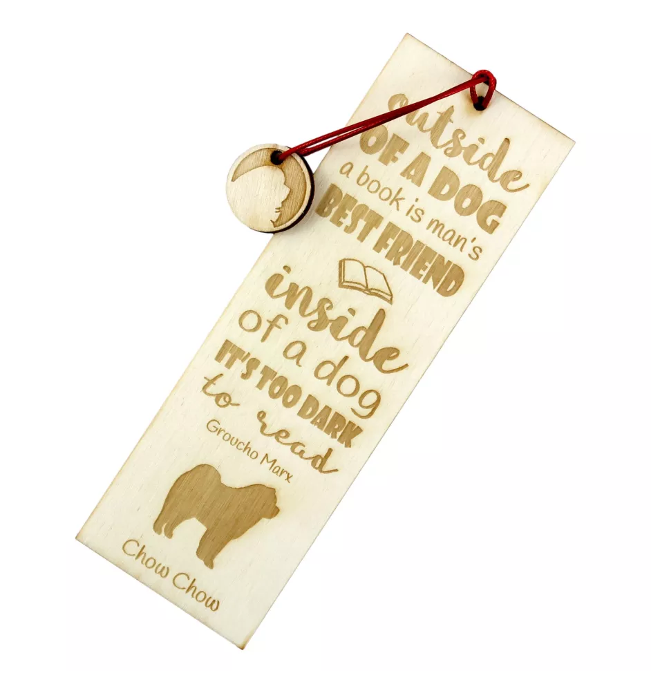 Chow Chow - Lesezeichen mit Hund, personalisiertes Lesezeichen, Geschenk für Bücherwurm von der Marke Art-Dog