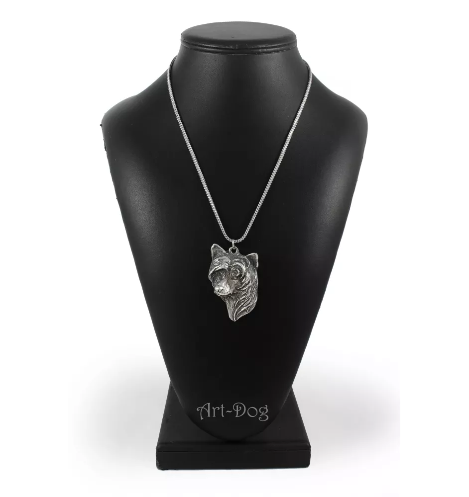 Chien chinois à crête, chien nu chinois - un collier avec un chien, un pendentif de chien sur une chaîne en argent, un bijou unique de la marque Art-Dog