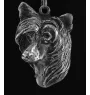 Chien chinois à crête, chien nu chinois - un collier avec un chien, un pendentif de chien sur une chaîne en argent, un bijou unique de la marque Art-Dog