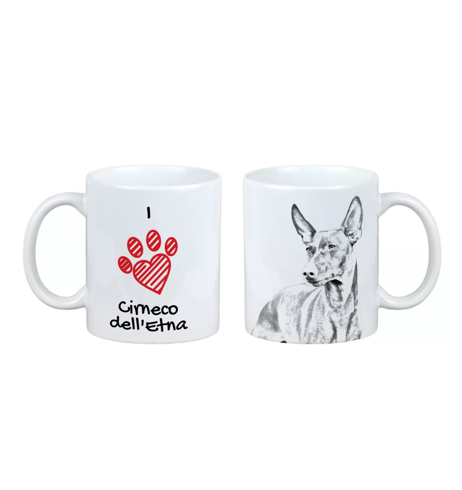 Cirneco dell'Etna - Tasse mit Hund, entzückende Tasse mit Grafik, Geschenk mit Ihrem Foto von der Marke Art-Dog