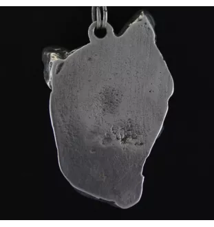Chien chinois à crête, chien nu chinois - un collier avec un chien, un pendentif de chien sur une chaîne en argent, un bijou unique de la marque Art-Dog