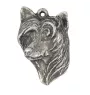 Chinese Crested Dog, Puff - necklace with a dog, dog pendant on a silver chain, unique jewelry from the Art-Dog brand