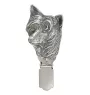 Chien chinois à crête, chien nu chinois - broche avec pince, support pour numéro de départ, épingle argentée pour exposition de chiens de la marque Art-Dog