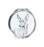 Cirneco de l'Etna, Cirneco dell'Etna - miroir de poche avec chien, miroir personnalisé pour sac à main, miroir compact avec impression de la marque Art-Dog