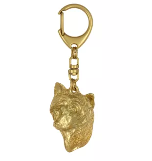 Grzywacz Chiński brelok i naszyjnik pozłacane w pudełku Art-Dog