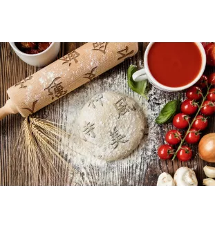 Chien chinois à crête, chien nu chinois - Rouleau à pâtisserie gravé, pour les amateurs de pâtisserie, marque Art-Dog