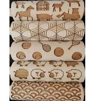 Chien chinois à crête, chien nu chinois - Rouleau à pâtisserie gravé, pour les amateurs de pâtisserie, marque Art-Dog