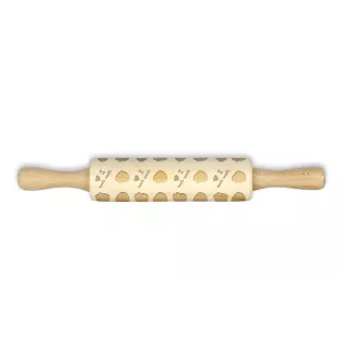 Chow Chow - kleiner Nudelholz mit Hundemuster, Nudelholz für Kinder, Verzierung von Keramikton von Art-Dog.