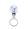 Chinese Crested Dog, Puff - keychain with a dog portrait, pendant with the brand's own Art-Dog graphics