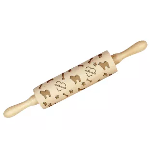 Chow Chow, Chowchow - rouleau à pâtisserie avec chien, décoration de biscuits avec un rouleau à motifs, cadeau pour un céramiste de la marque Art-Dog