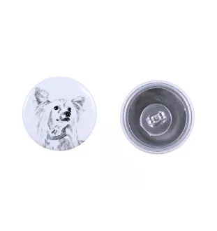 Grzywacz Chiński kolczyki z psem mały Art-Dog