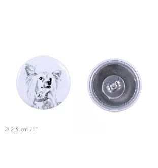 Grzywacz Chiński kolczyki z psem mały Art-Dog