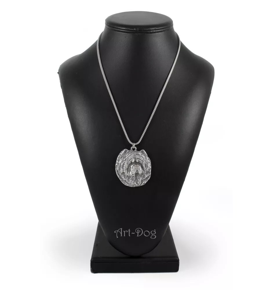 Chow Chow, Chowchow - un collier avec un chien, un pendentif de chien sur une chaîne en argent, un bijou unique de la marque Art-Dog