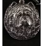 Chow Chow, Chowchow - un collier avec un chien, un pendentif de chien sur une chaîne en argent, un bijou unique de la marque Art-Dog