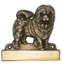 Chow Chow - Haustürschild mit Hund, Messingschild mit Namen, personalisiertes Türschild mit Markennamen Art-Dog