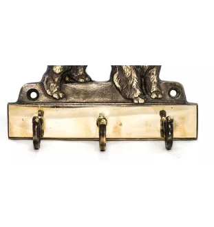 Chow Chow - key holder with a dog, brass handle for dog accessories, an elegant decoration for the hallway from the Art-Dog brand.