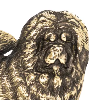 Chow Chow - key holder with a dog, brass handle for dog accessories, an elegant decoration for the hallway from the Art-Dog brand.