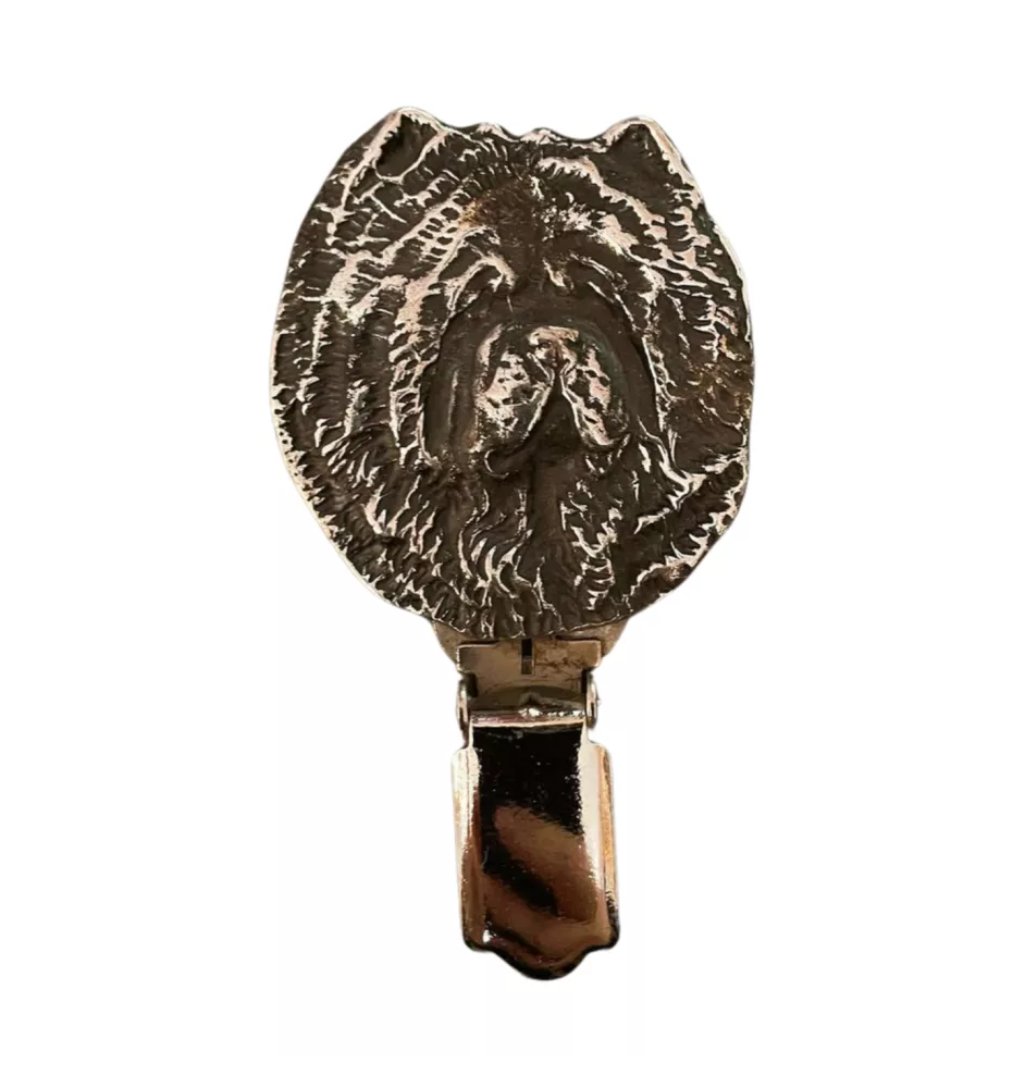 Chow Chow, Chowchow - broche avec pince, support pour numéro de départ, épingle argentée pour exposition de chiens de la marque Art-Dog