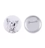 Chinese Crested Dog, Puff - pin with your dog, add your own photo, Art-Dog brand