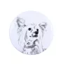 Chinese Crested Dog, Puff - pin with your dog, add your own photo, Art-Dog brand