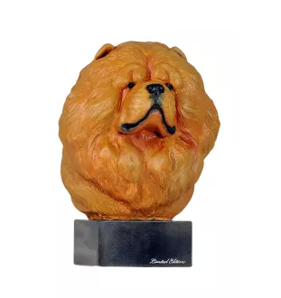 Chow Chow - bemalte Figur, Statue, Skulptur, vom Künstler hergestellt, Marke Art-Dog