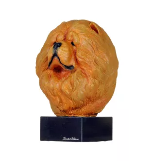 Chow Chow - bemalte Figur, Statue, Skulptur, vom Künstler hergestellt, Marke Art-Dog