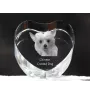 Grzywacz Chiński serce kryształowe z psem Art-Dog