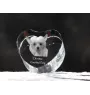 Chien chinois à crête, chien nu chinois - une photo de chien dans un cristal, un cœur en cristal, un cadre photo exceptionnel de la marque Art-Dog