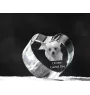 Grzywacz Chiński serce kryształowe z psem Art-Dog