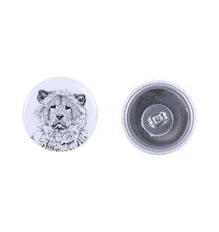 Chow Chow, Chowchow - boucles d'oreilles uniques avec un chien, votre animal de compagnie sur un porte-clés, marque propre Art-Dog