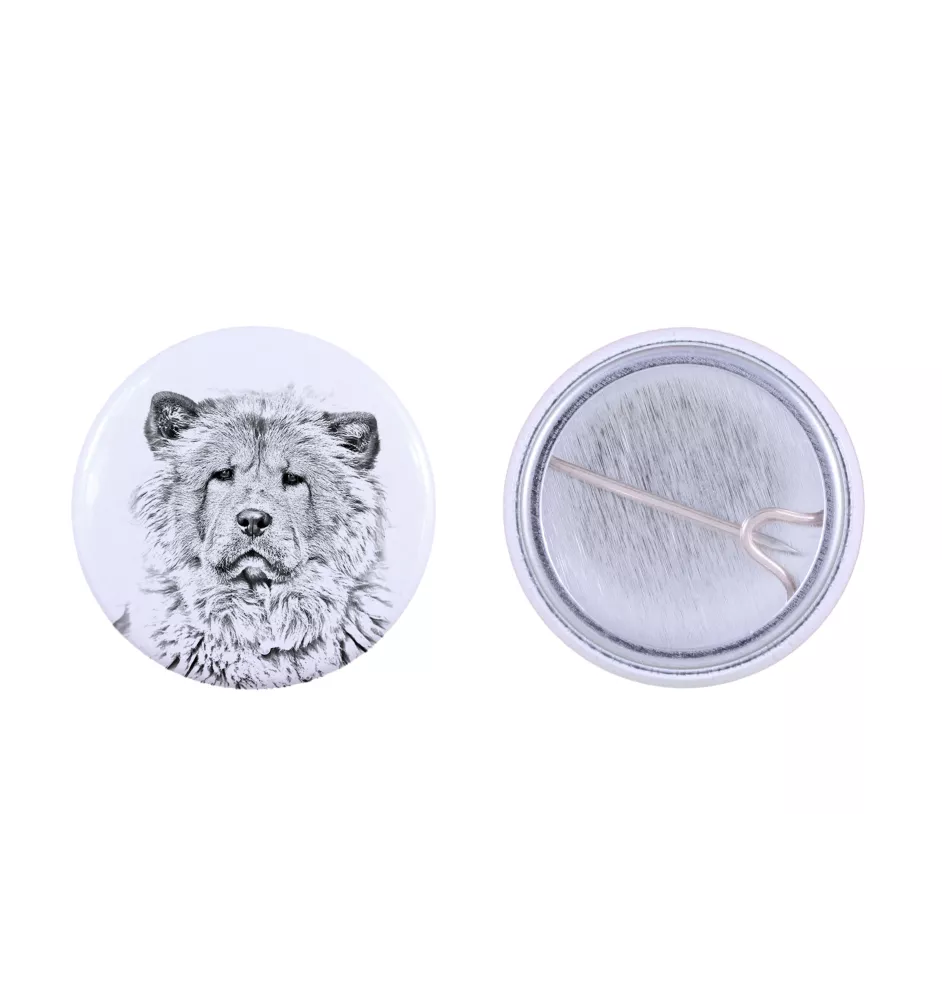 Chow Chow, Chowchow - badge avec votre chien, ajoutez votre propre photo, marque Art-Dog