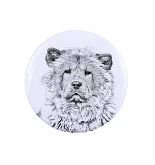 Chow Chow, Chowchow - badge avec votre chien, ajoutez votre propre photo, marque Art-Dog