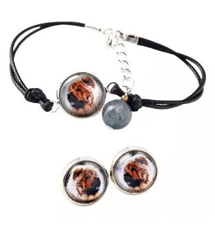 Chow Chow, Chowchow - ensemble de bijoux avec votre photo, accessoire féminin, article fait main, produit fabriqué à la main avec passion pour la création de la marque Art-Dog