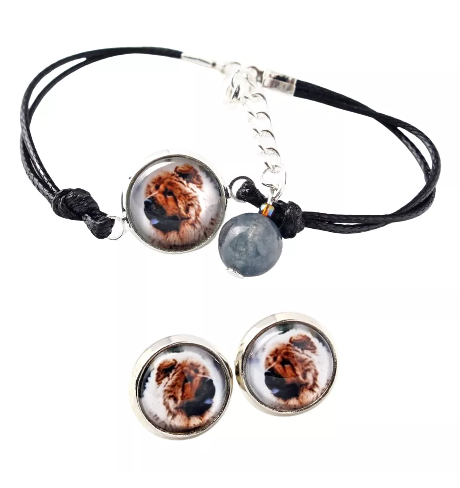 Chow Chow - a set of jewelry with your photo, a woman's ornament, handmade item, a product made with passion for creating the Art-Dog brand.