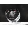 Chow Chow - a photo of a dog in crystal, crystal heart, unique photo frame from the Art-Dog brand