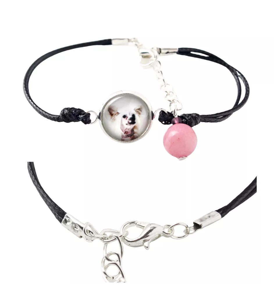 Chinesischer Schopfhund - Armband in einer Schachtel mit Ihrem Foto, femininer Schmuck, ein ausgezeichnetes Geschenk der Marke Art-Dog.