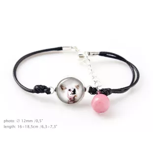 Chinesischer Schopfhund - Armband in einer Schachtel mit Ihrem Foto, femininer Schmuck, ein ausgezeichnetes Geschenk der Marke Art-Dog.