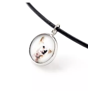 Chien chinois à crête, chien nu chinois - collier dans une boîte, élégant bijou, pendentif de la marque Art-Dog