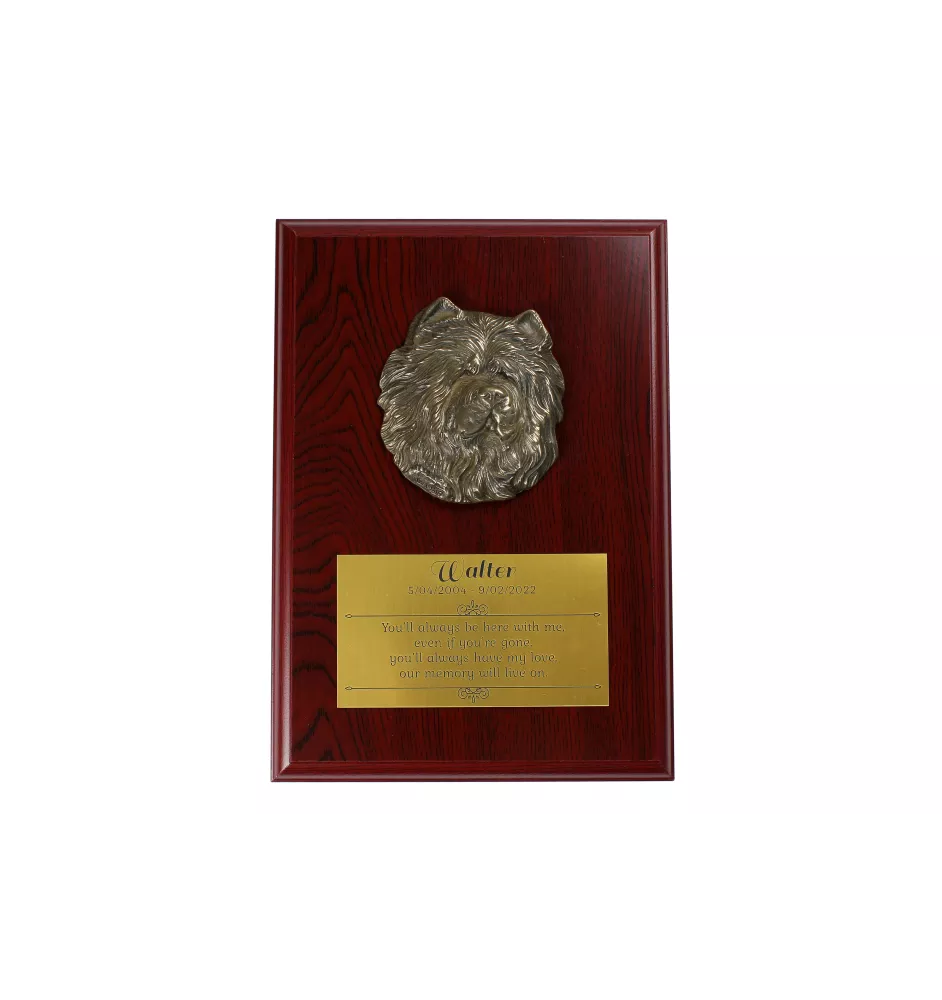 Chow Chow - bas-relief of a dog, small decoration, realistic plaque with the Art-Dog brand