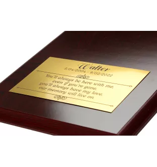 Chow Chow - Flachrelief eines Hundes, kleiner Dekor, realistische Plakette mit Hund von der Marke Art-Dog