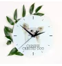 Chien chinois à crête, chien nu chinois - horloge murale géométrique avec photo et logo de la marque Art-Dog