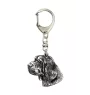 Clumber Spaniel I - Versilberter Schlüsselanhänger mit Hund, Handtaschen-Dekoration, Rucksack-Anhänger der Marke Art-Dog