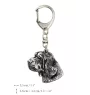Clumber Spaniel I - Silver-plated key ring with dog, handbag decoration, backpack pendant by Art-Dog brand