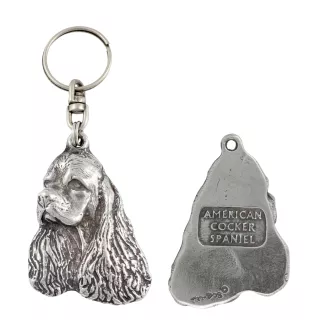 Clumber Spaniel - Silver-plated dog pendant, handbag decoration, backpack pendant by Art-Dog brand