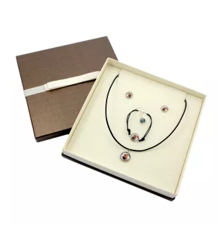 Chow Chow, Chowchow - ensemble de bijoux dans une boîte, collier, boucles d'oreilles, bracelet, produits de la marque Art-Dog
