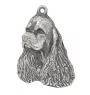 Clumber Spaniel - Versilberter Schlüsselanhänger mit Hund in einer Geschenkbox, Handtaschenschmuck, Rucksackanhänger der Marke Art-Dog