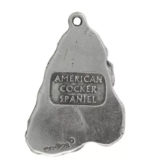 Clumber Spaniel - Silver-plated key ring with a dog in a gift box, handbag decoration, backpack pendant by Art-Dog brand