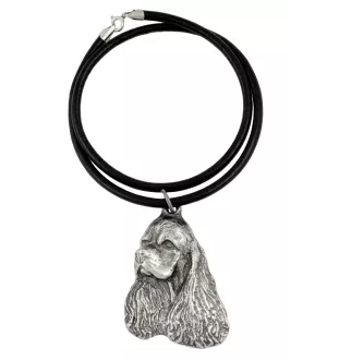 Clumber Spaniel - Halskette mit Hund, versilberter Anhänger für Hundefans, einzigartiger Schmuck der Marke Art-Dog