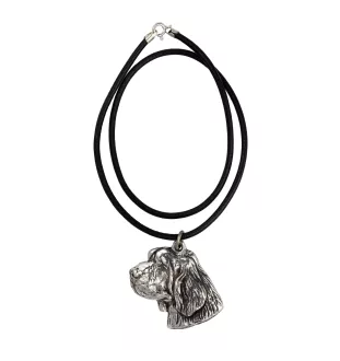 Clumber Spaniel I - Necklace with dog, silver-plated pendant for dog fan, unique jewelry by Art-Dog brand